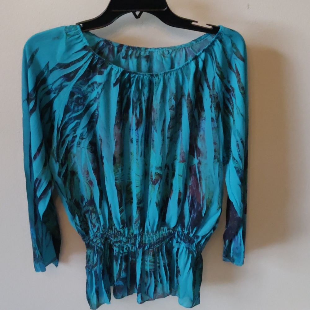 Turquoise blouse